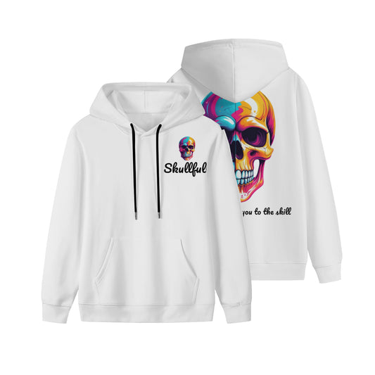 Black hoodies with Skull logo and slogan