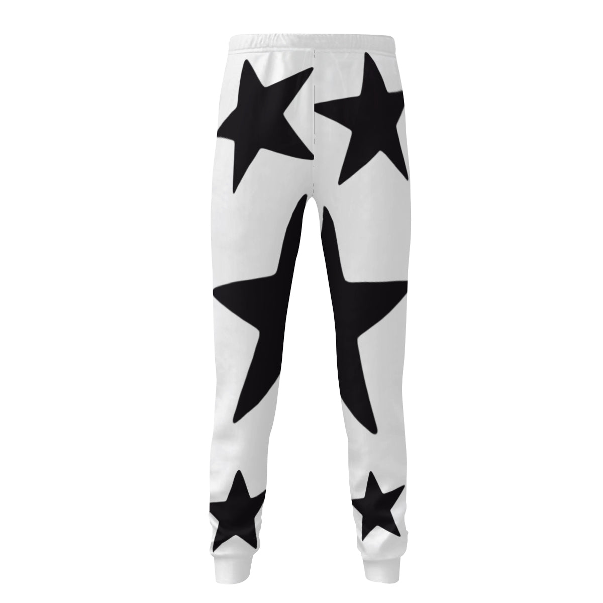 White pants with stars and skull design